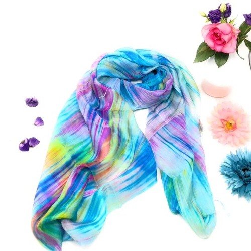 Damen schal batik - damen, mehrfarbig