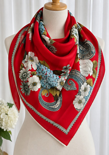 Damen tuch schal rot - damen,