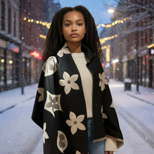 Eleganter damen schal winter - eleganter,
