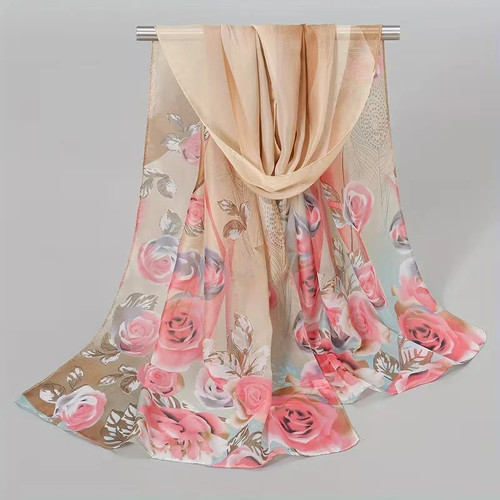 Vintage chiffon schal - chiffon,