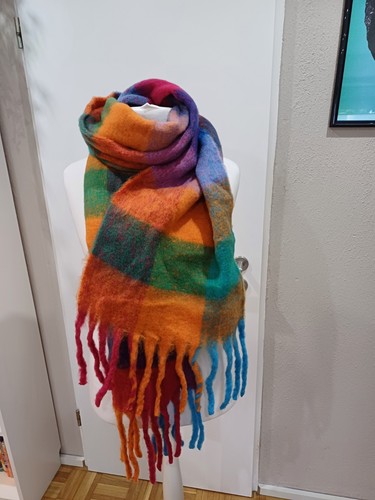 Schal warm bunt - ,