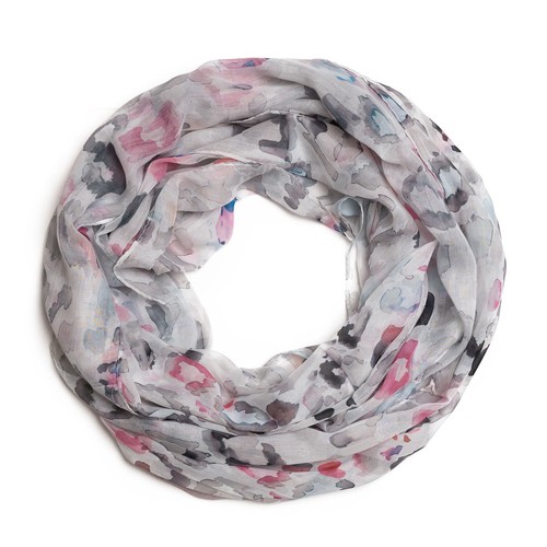 Loopschal mit aquarellmuster - loopschal,