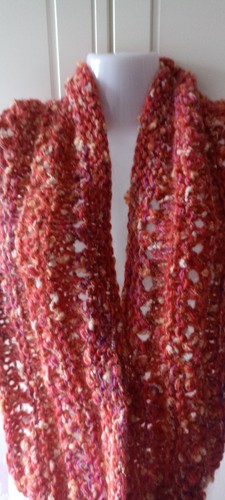 Loopschal gestrickt handarbeit - loopschal,