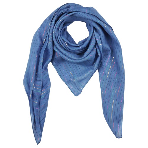 Baumwolltuch blau lurex - blau,